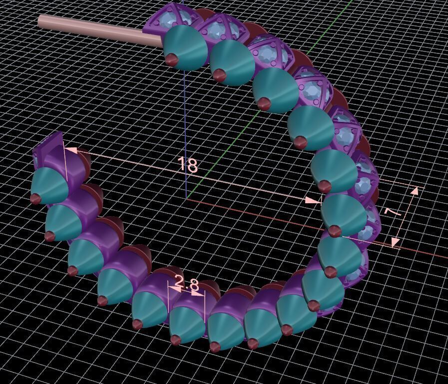 Earring Clash 3D print model_6