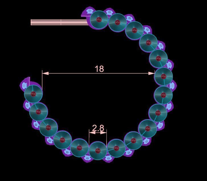 Earring Clash 3D print model_4