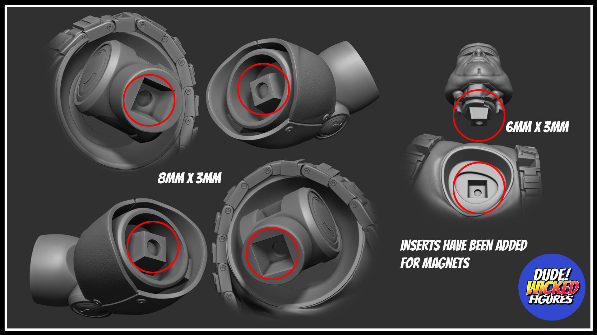 Krang with Android Body Basic Custom Figure 3D print model_6