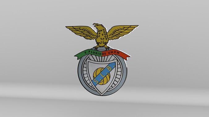 S L Benfica Football Team Logo 3D model