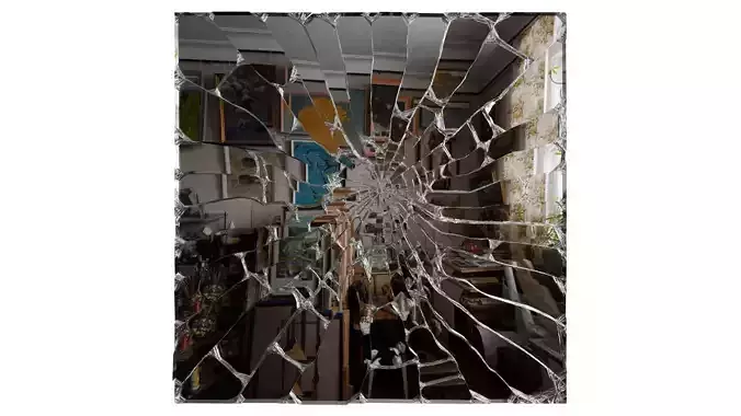 Cracked And Broken Mirrors 3D model