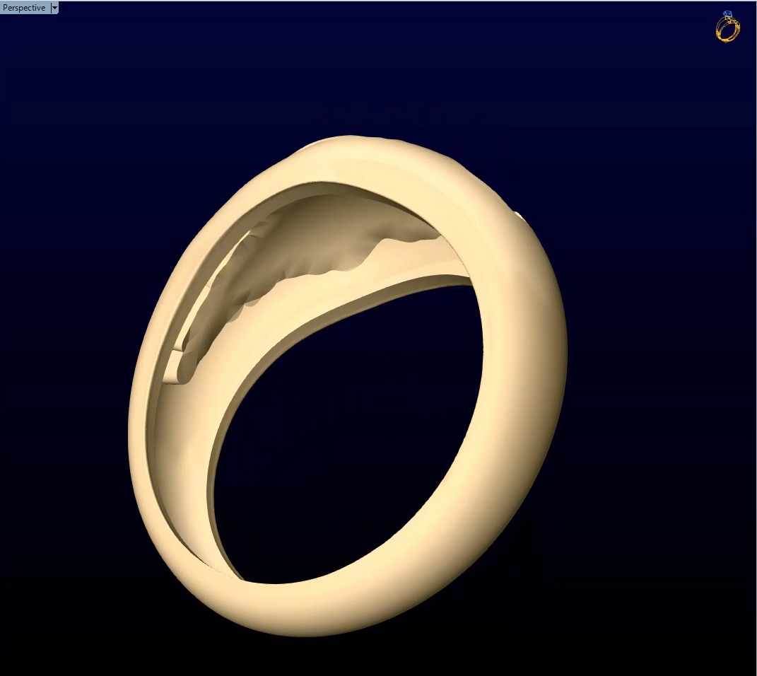 3D Mountain Ring STL Model for Nature Lovers Outdoor Gifts 3D print model_3