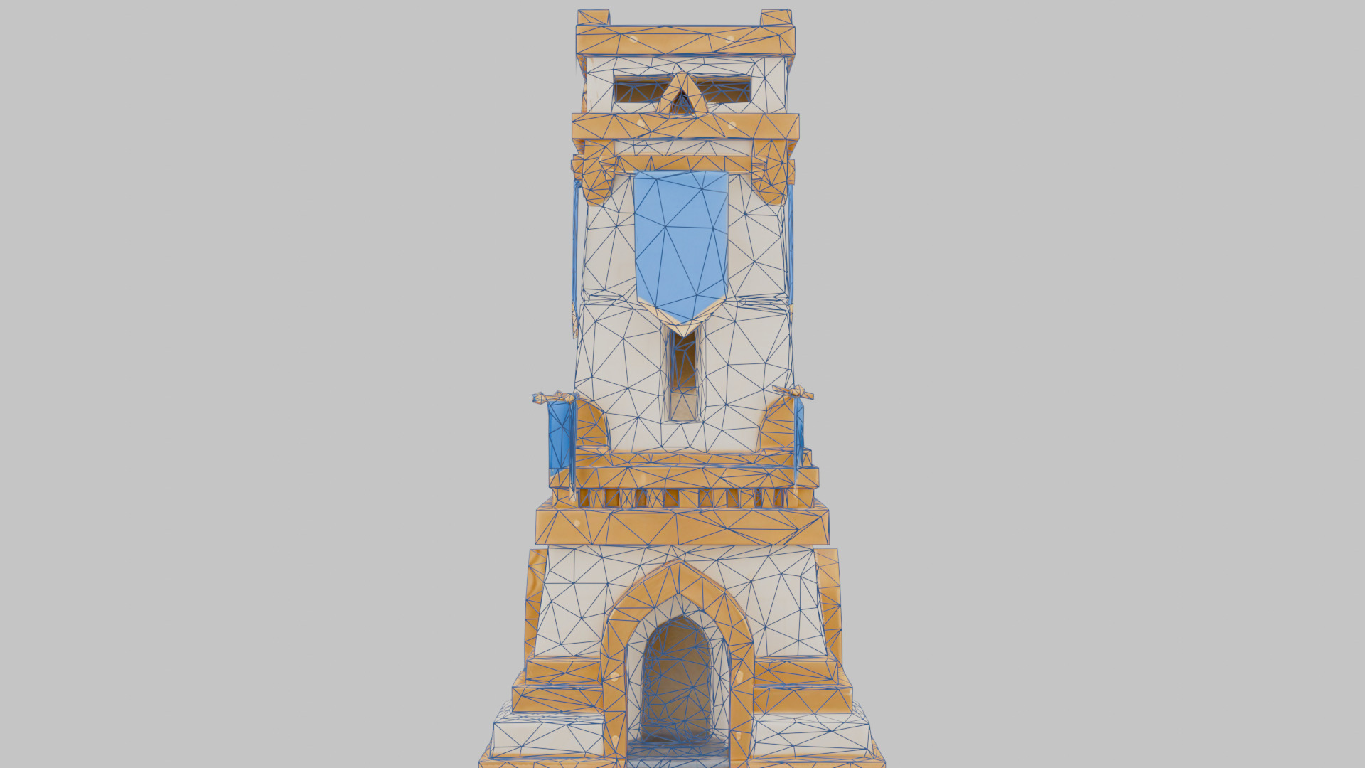 Tower Sentinel Low-poly 3D model_7