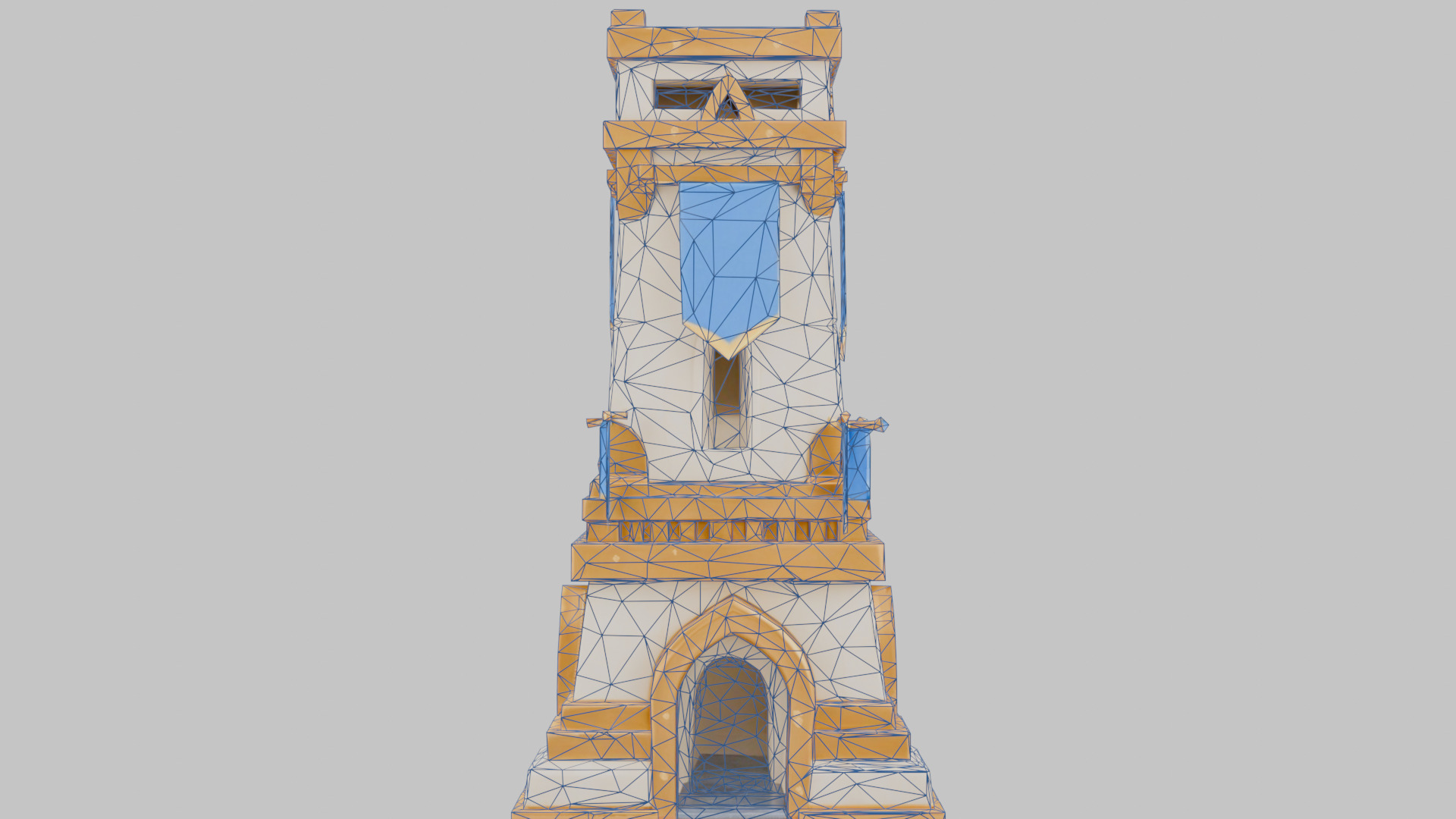 Tower Sentinel Low-poly 3D model_3
