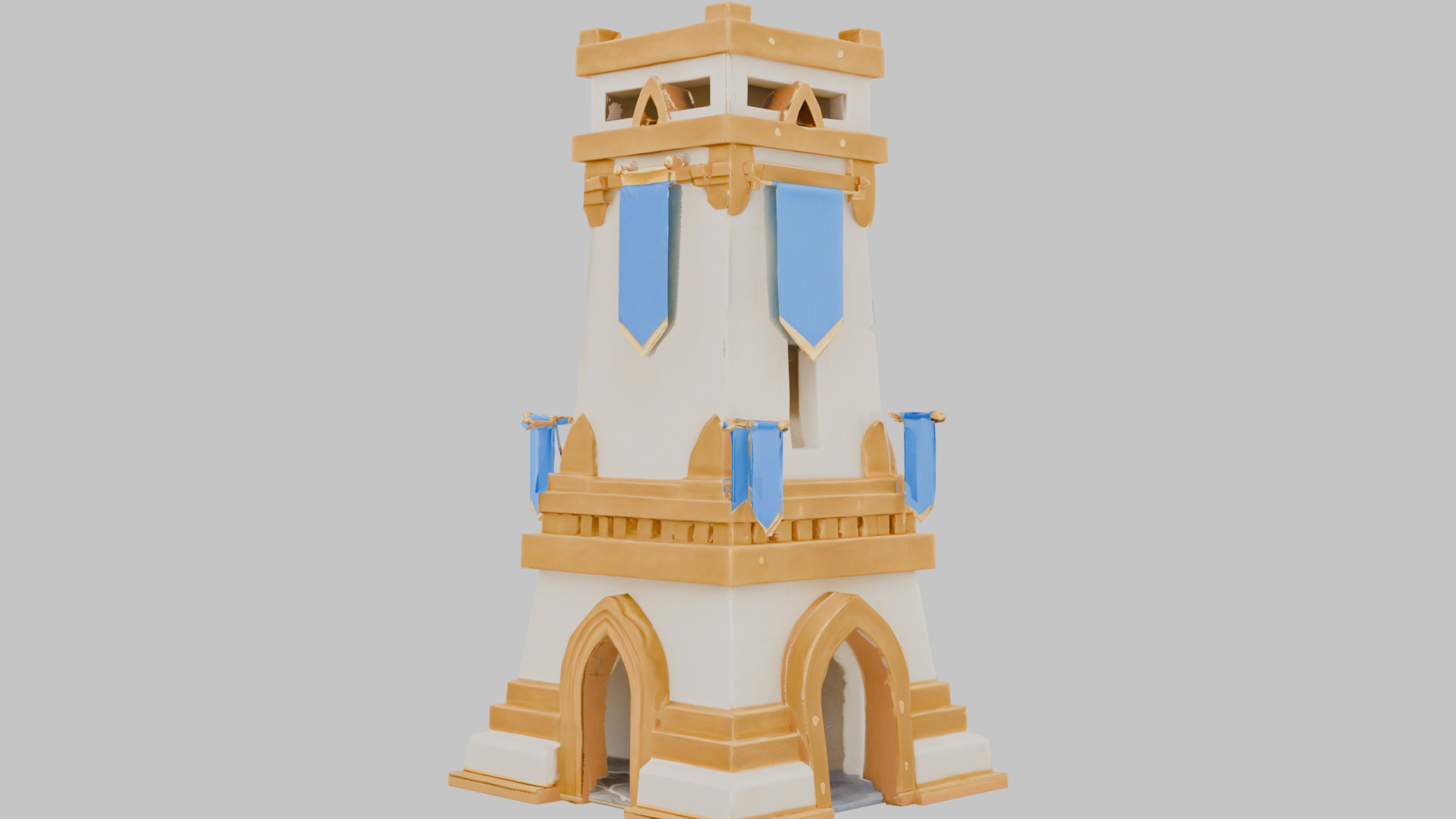 Tower Sentinel Low-poly 3D model_15