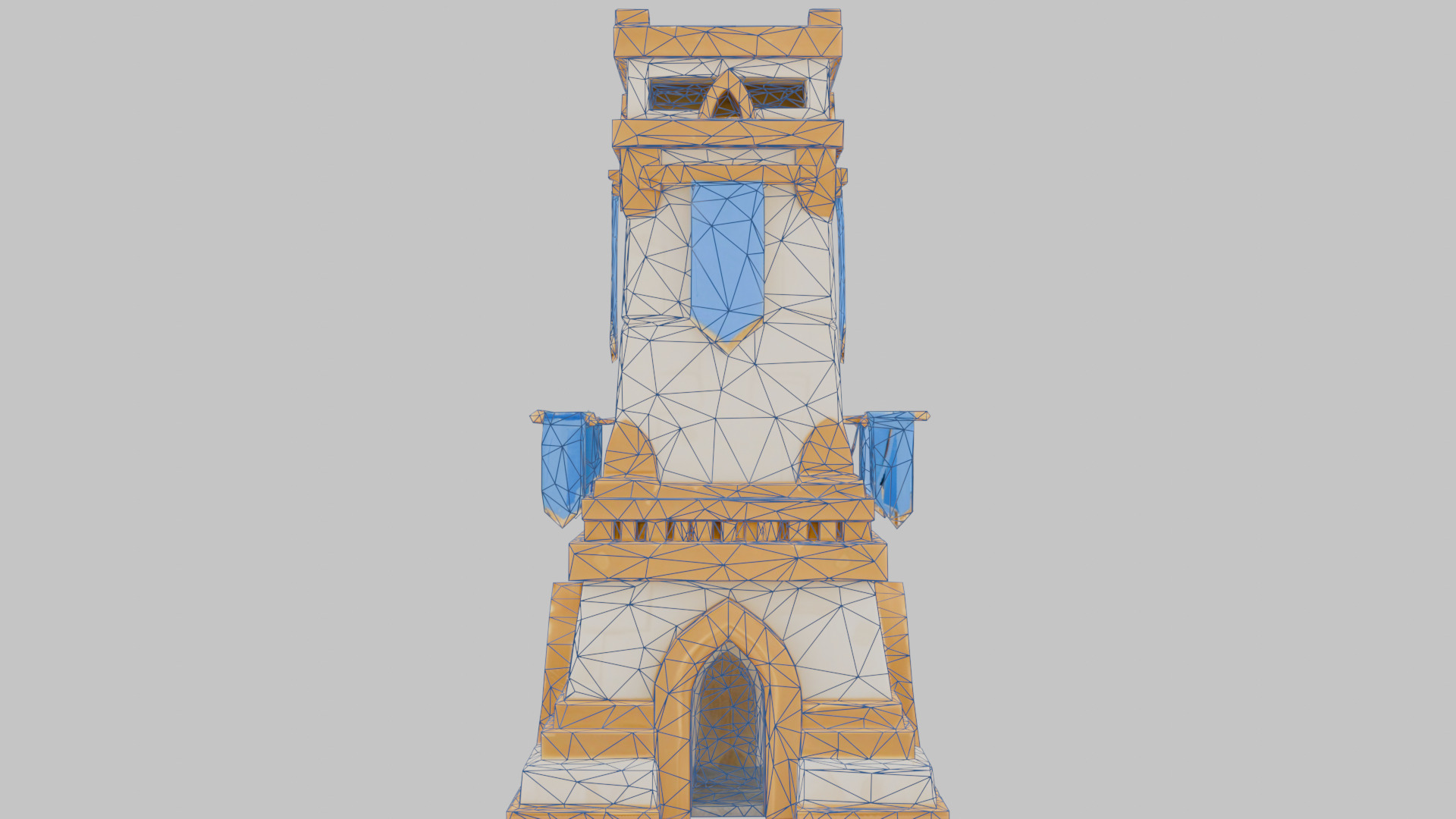 Tower Sentinel Low-poly 3D model_5