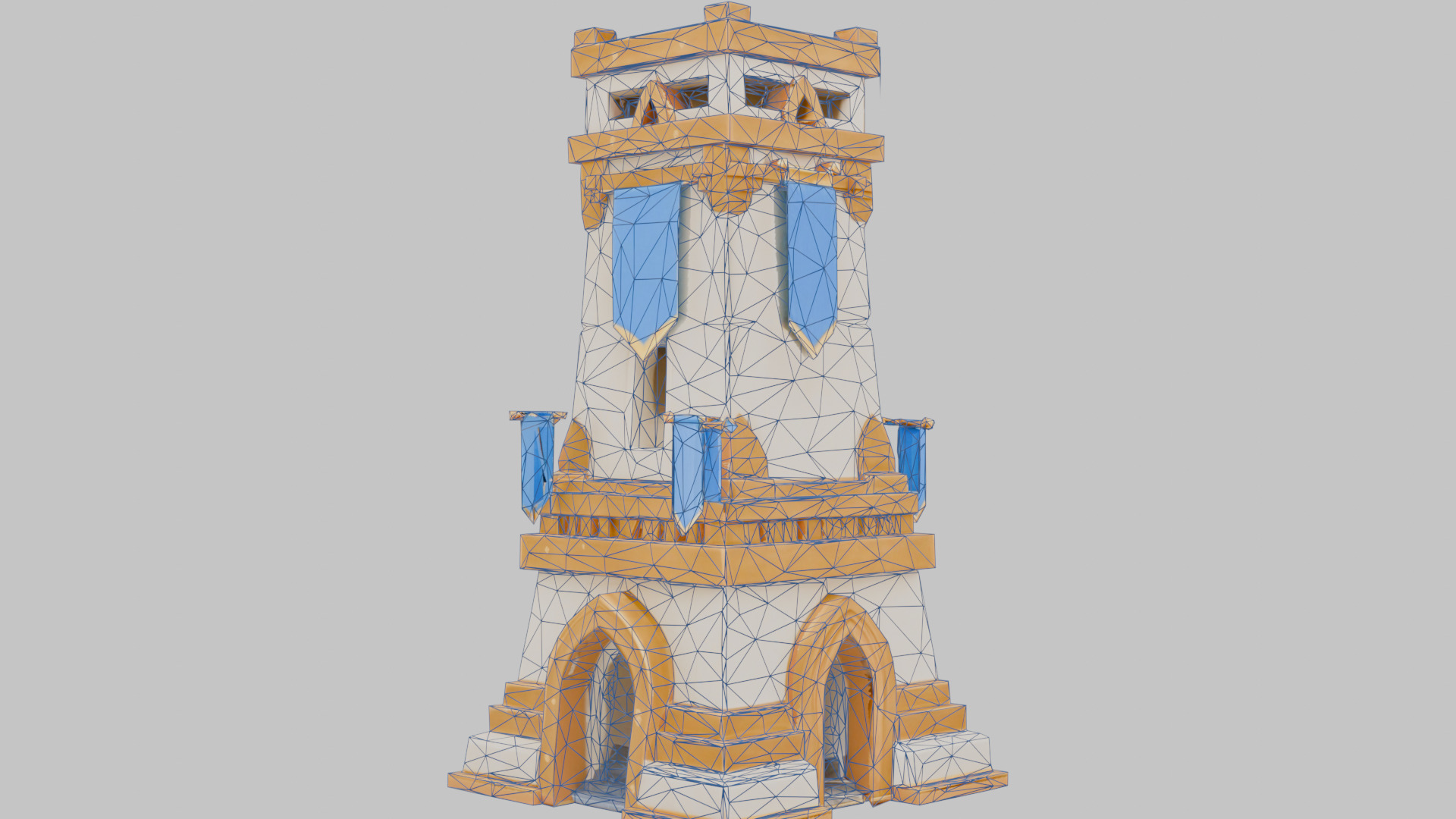 Tower Sentinel Low-poly 3D model_2