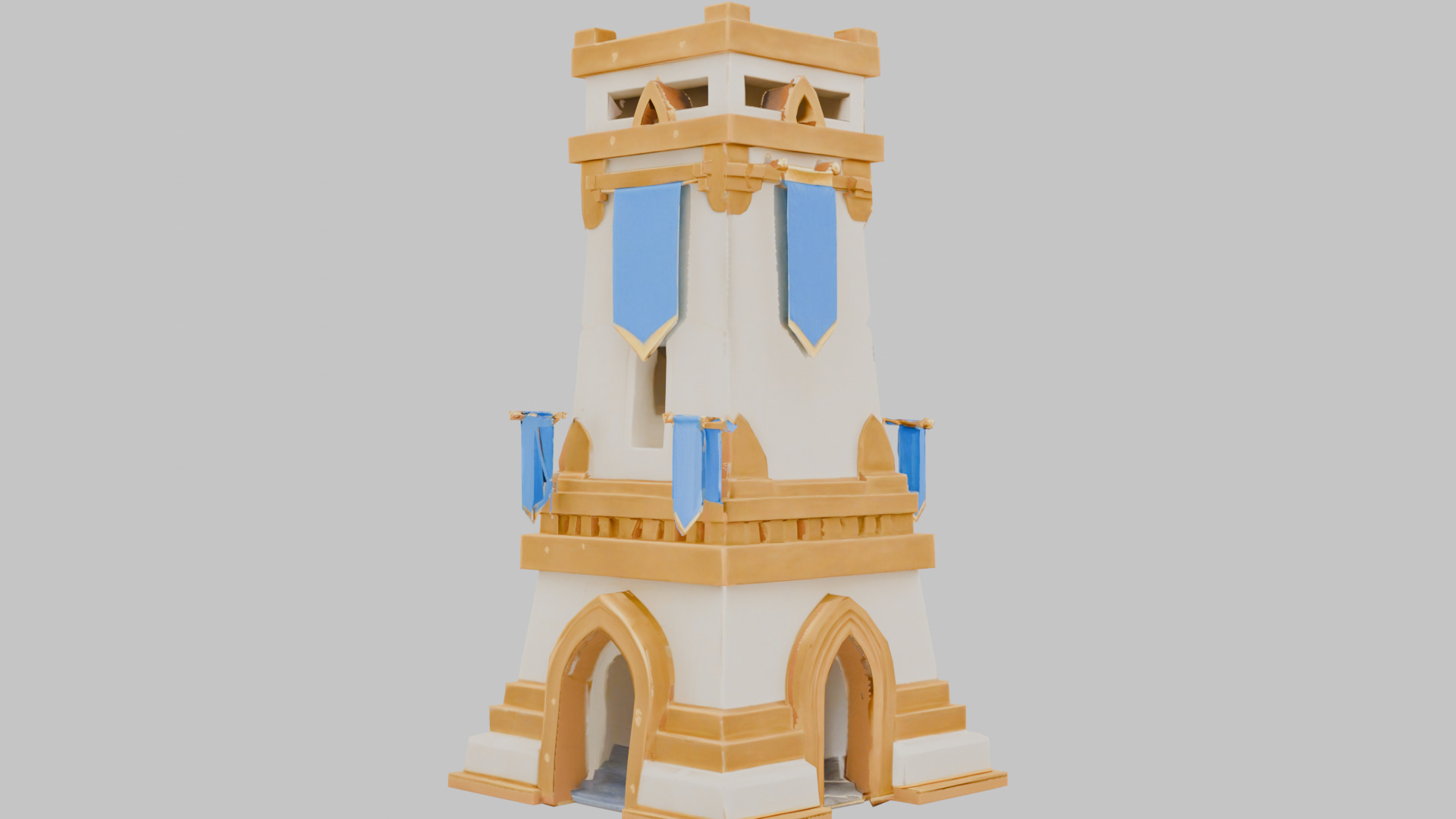 Tower Sentinel Low-poly 3D model_9