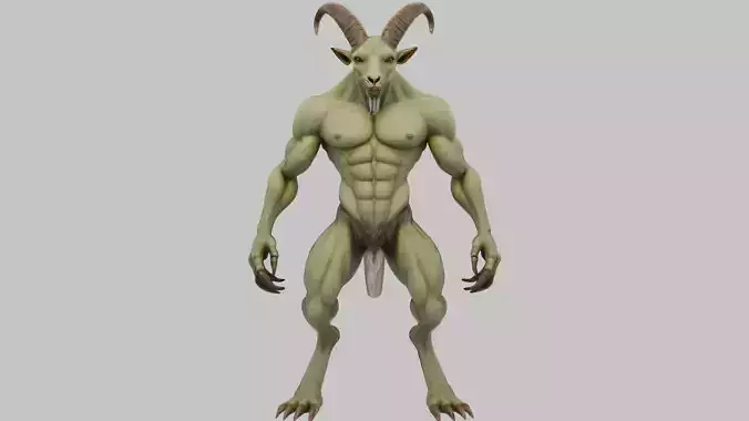 Muscular Humanoid Figure