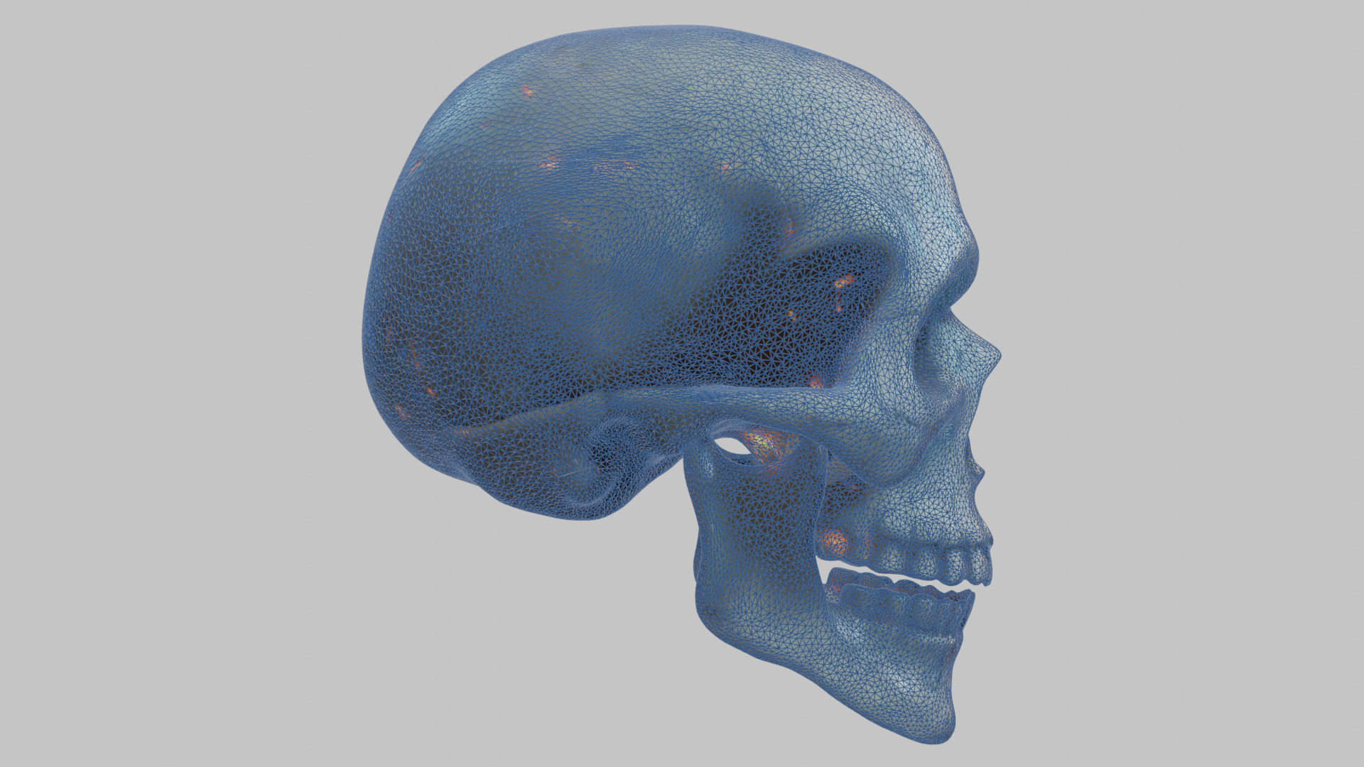 Stylized Magical Skull Low-poly 3D model_13