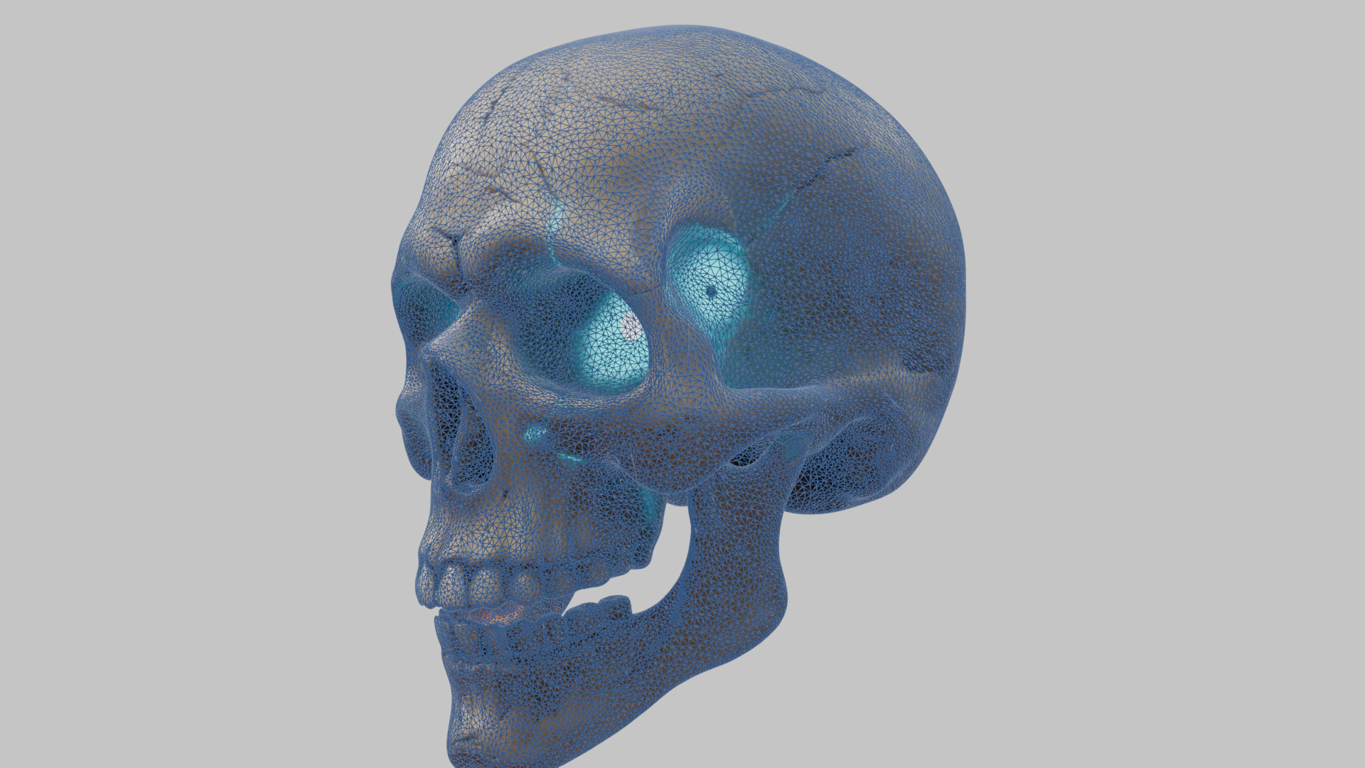 Stylized Magical Skull Low-poly 3D model_18