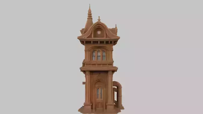 Steampunk Tower 3D Model
