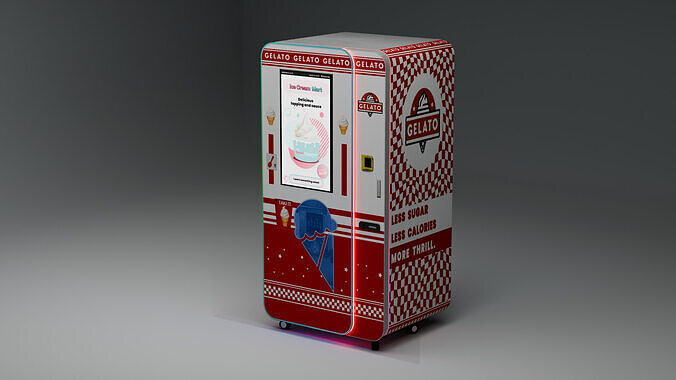 Ice Cream Machine Automatic  3D model 2