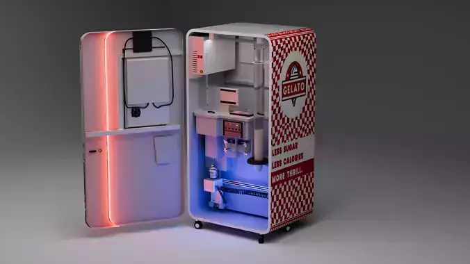 Ice Cream Machine Automatic 3D model