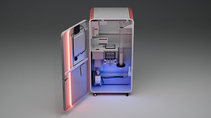 Ice Cream Machine Automatic  3D model 3