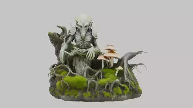 Ancient Statue 3D Model