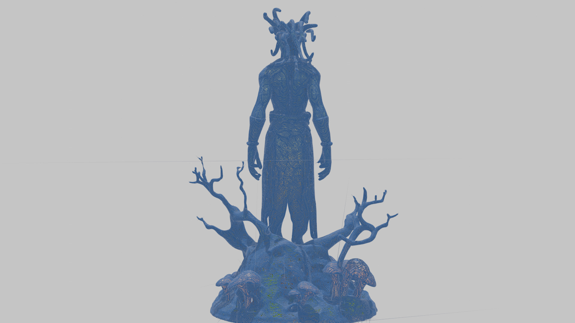 Ancient Greek Goddess Statue 3D Model Low-poly 3D model_15