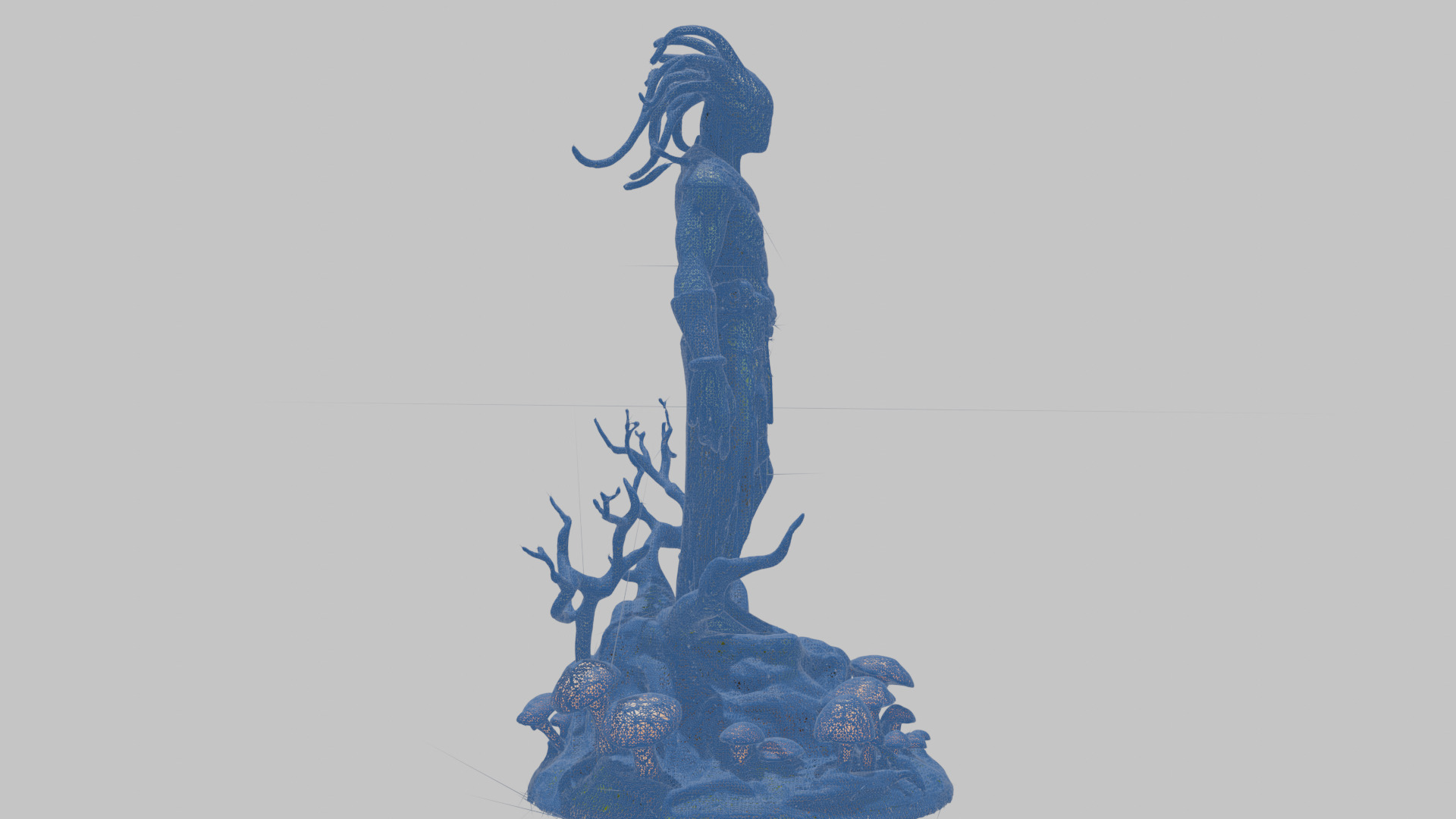 Ancient Greek Goddess Statue 3D Model Low-poly 3D model_13