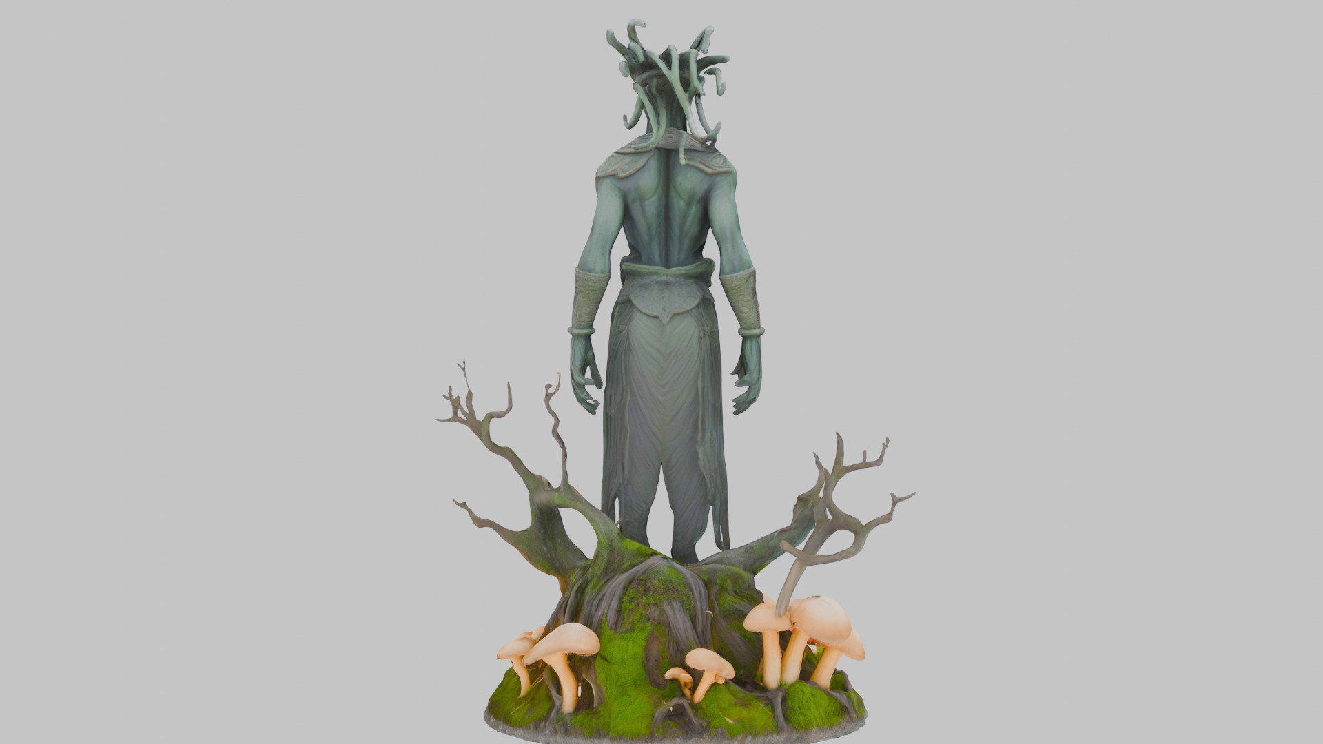 Ancient Greek Goddess Statue 3D Model Low-poly 3D model_4