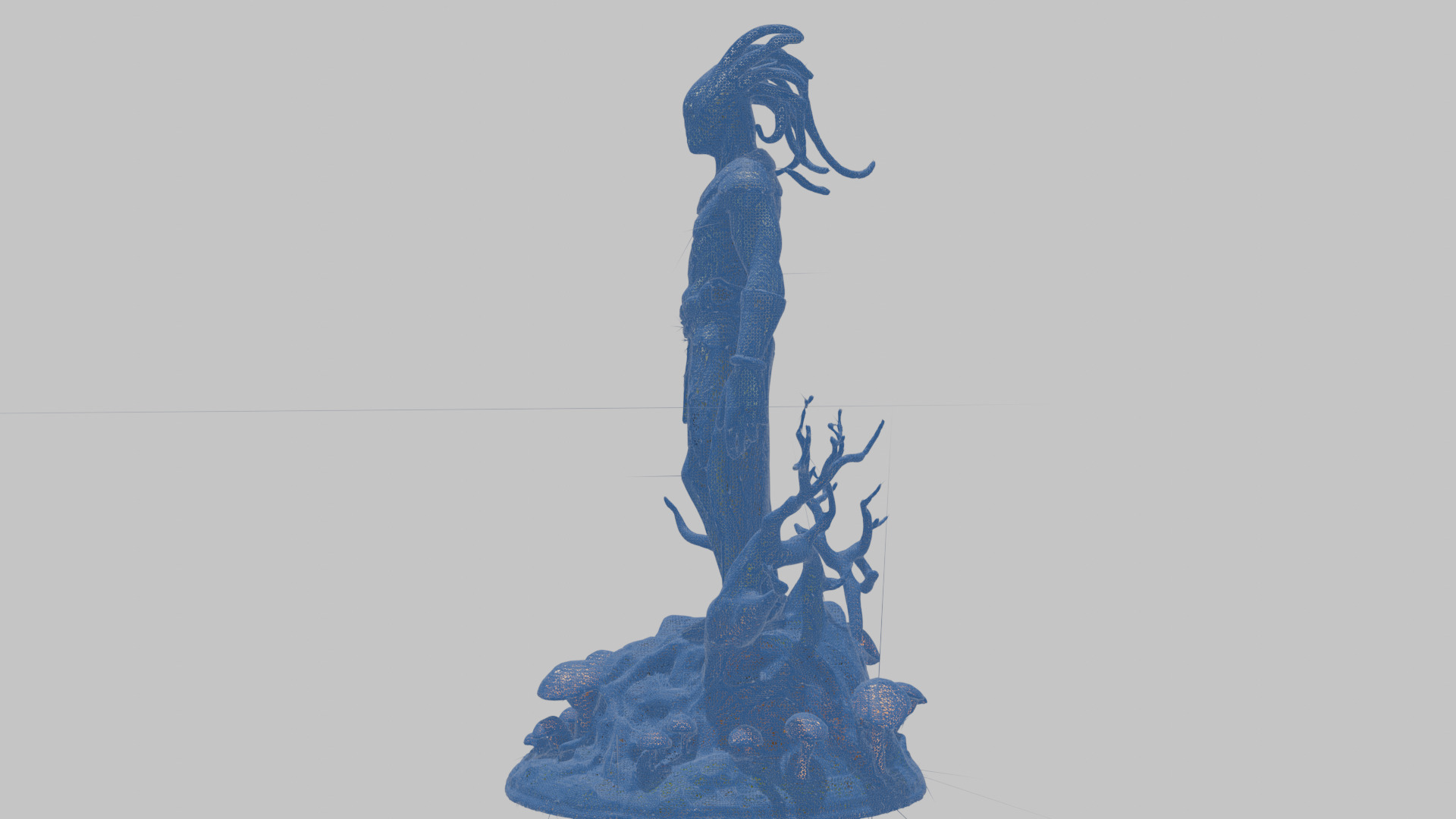 Ancient Greek Goddess Statue 3D Model Low-poly 3D model_17