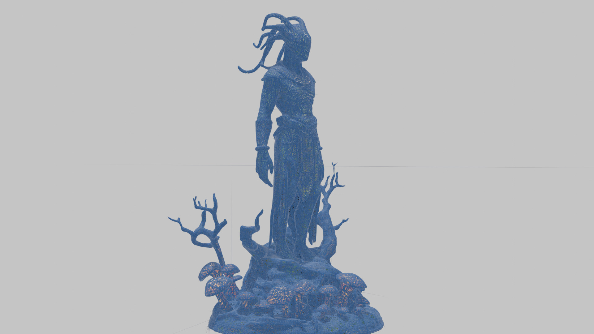 Ancient Greek Goddess Statue 3D Model Low-poly 3D model_12