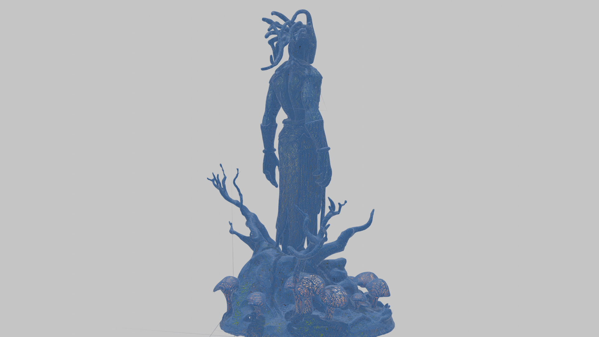 Ancient Greek Goddess Statue 3D Model Low-poly 3D model_14