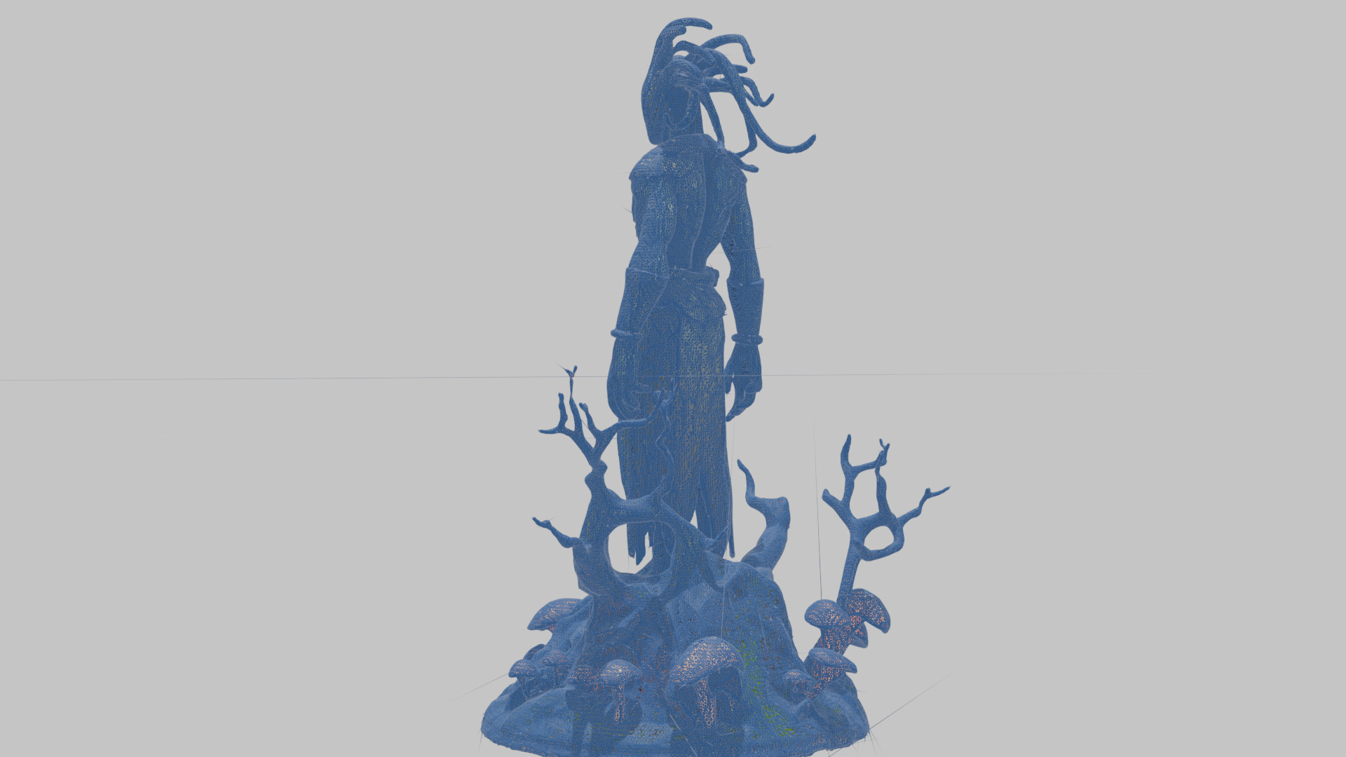 Ancient Greek Goddess Statue 3D Model Low-poly 3D model_16