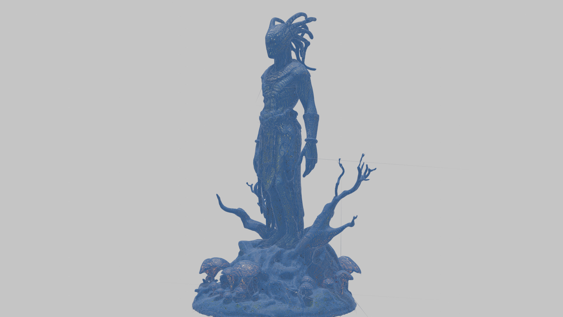 Ancient Greek Goddess Statue 3D Model Low-poly 3D model_18