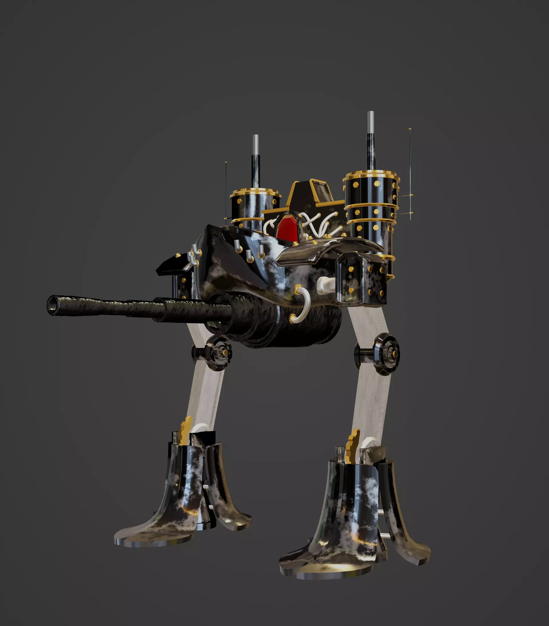 Fantasy Tank Free 3D model_0