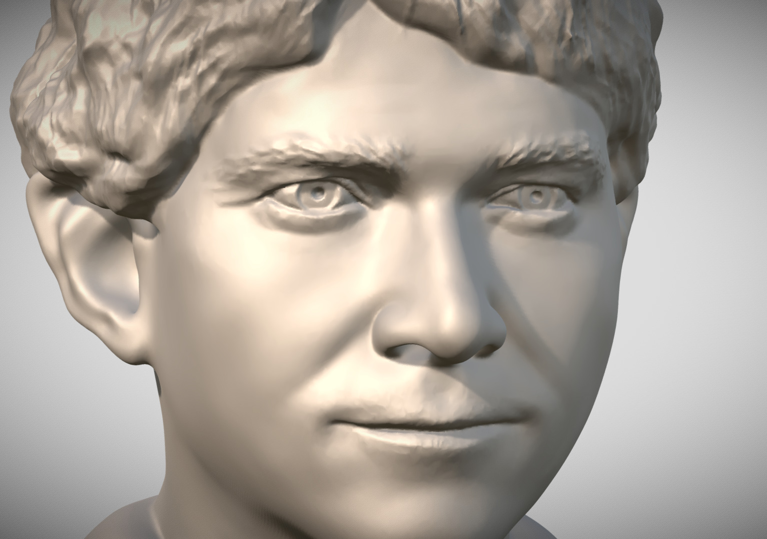 Bilbo Baggins Hobbit bust for 3D printing 3D print model_17