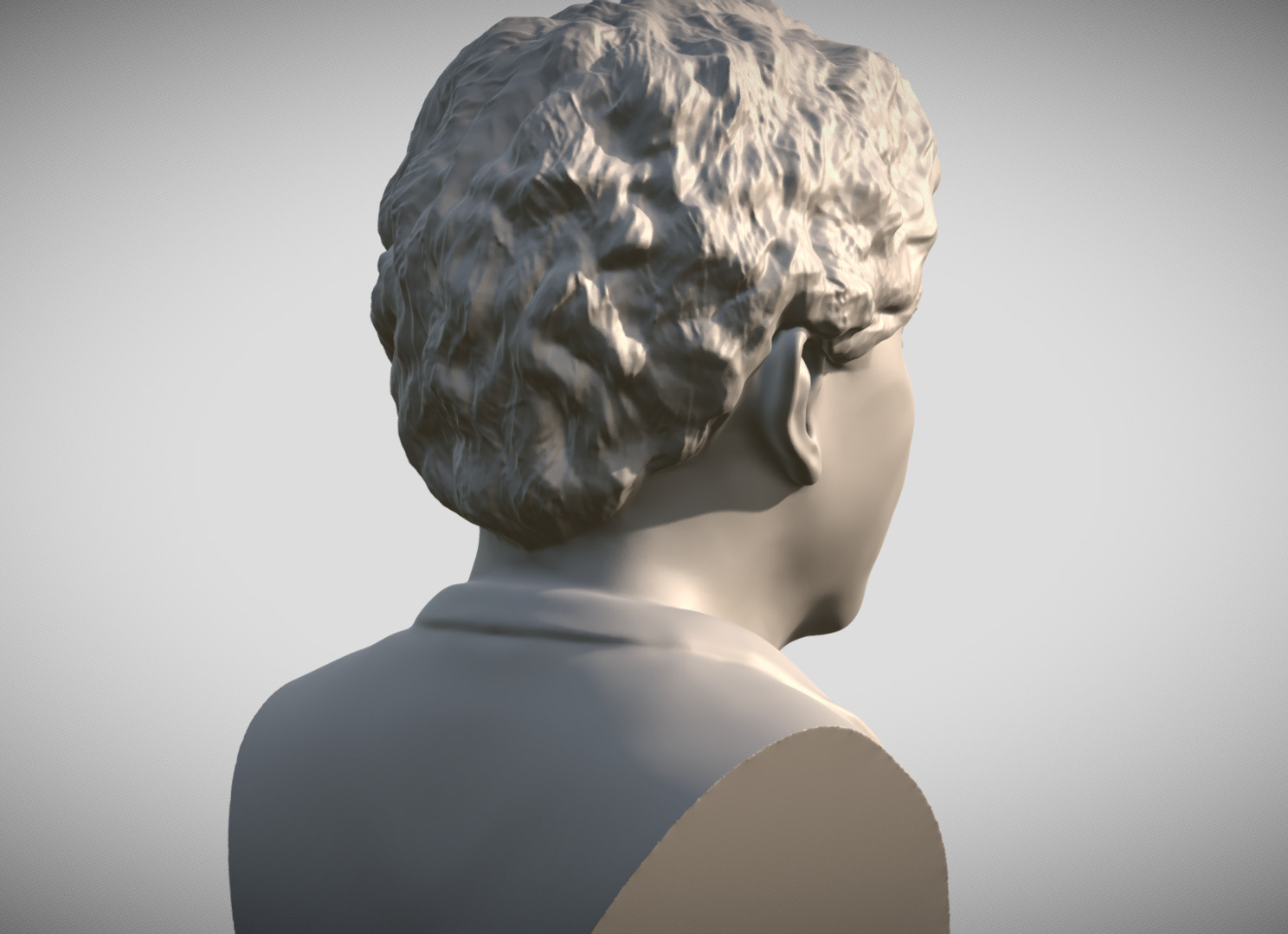 Bilbo Baggins Hobbit bust for 3D printing 3D print model_9