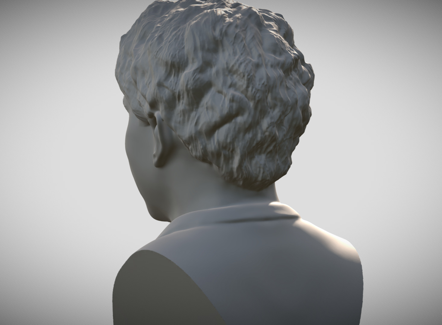 Bilbo Baggins Hobbit bust for 3D printing 3D print model_6