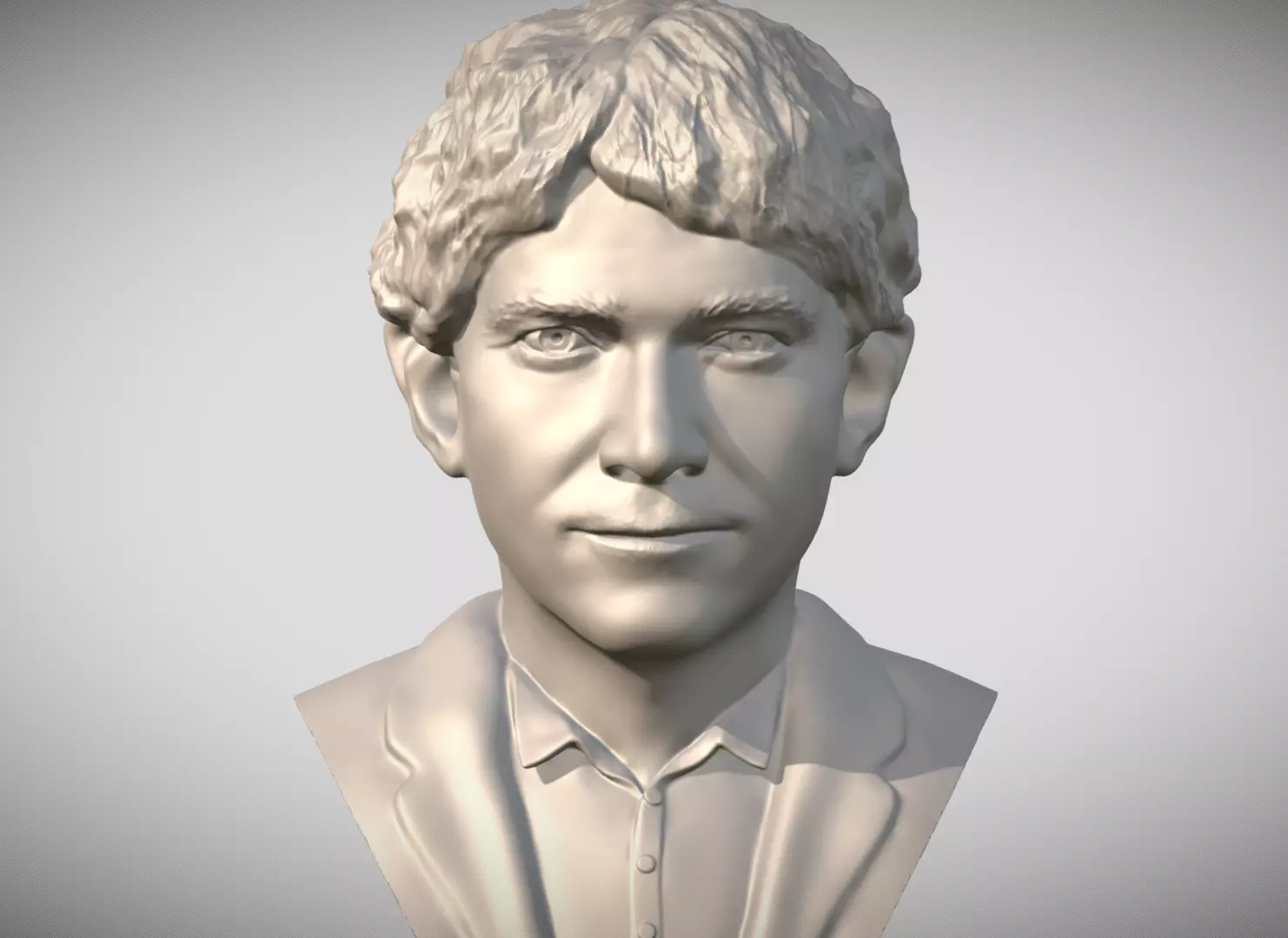 Bilbo Baggins Hobbit bust for 3D printing 3D print model_0