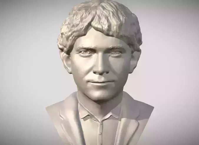 Bilbo Baggins Hobbit bust for 3D printing  3D print model
