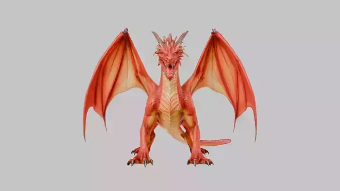 Red Dragon 3D Model