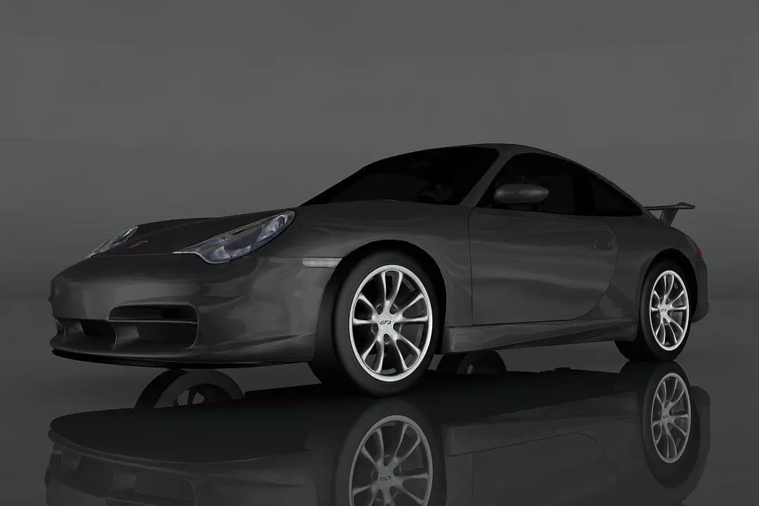 Porsche 911 GT3 996 Low-poly 3D model
