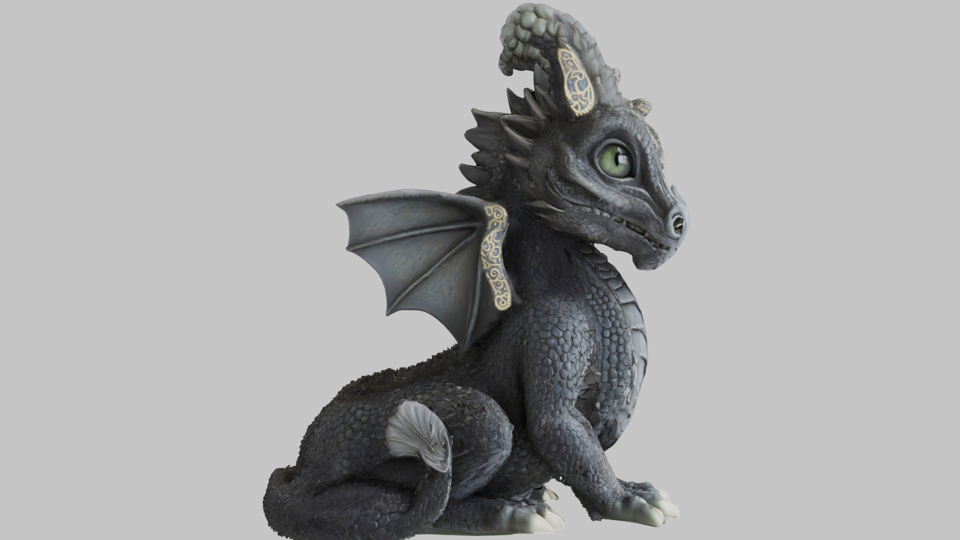 Mystic Dragon 3D Model Low-poly 3D model_2