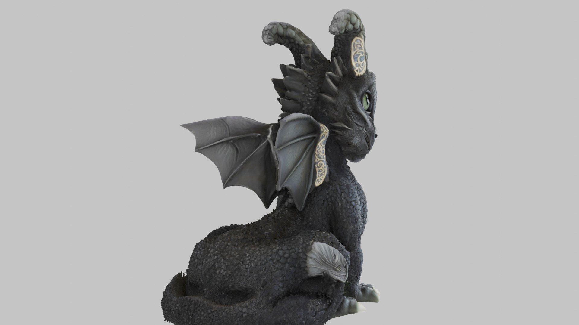 Mystic Dragon 3D Model Low-poly 3D model_3