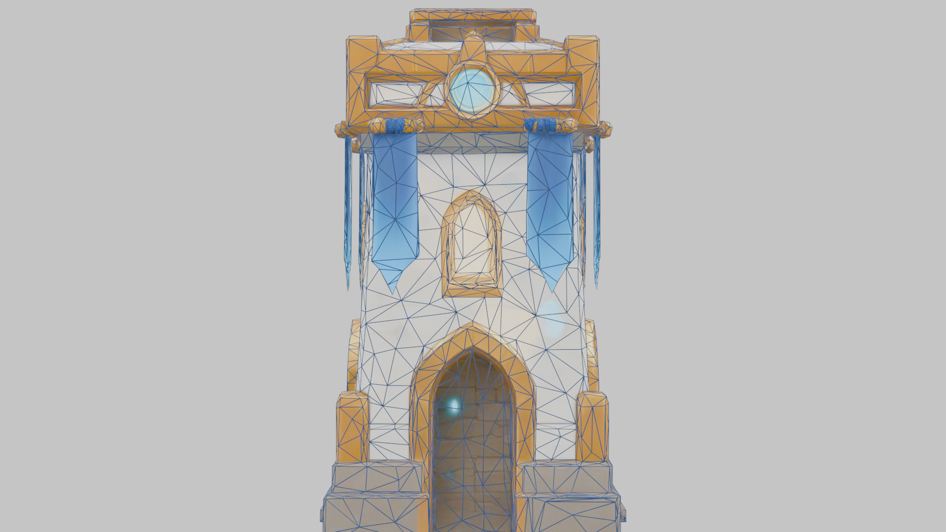 Fantasy Medieval Tower 3D Model Low-poly 3D model_13