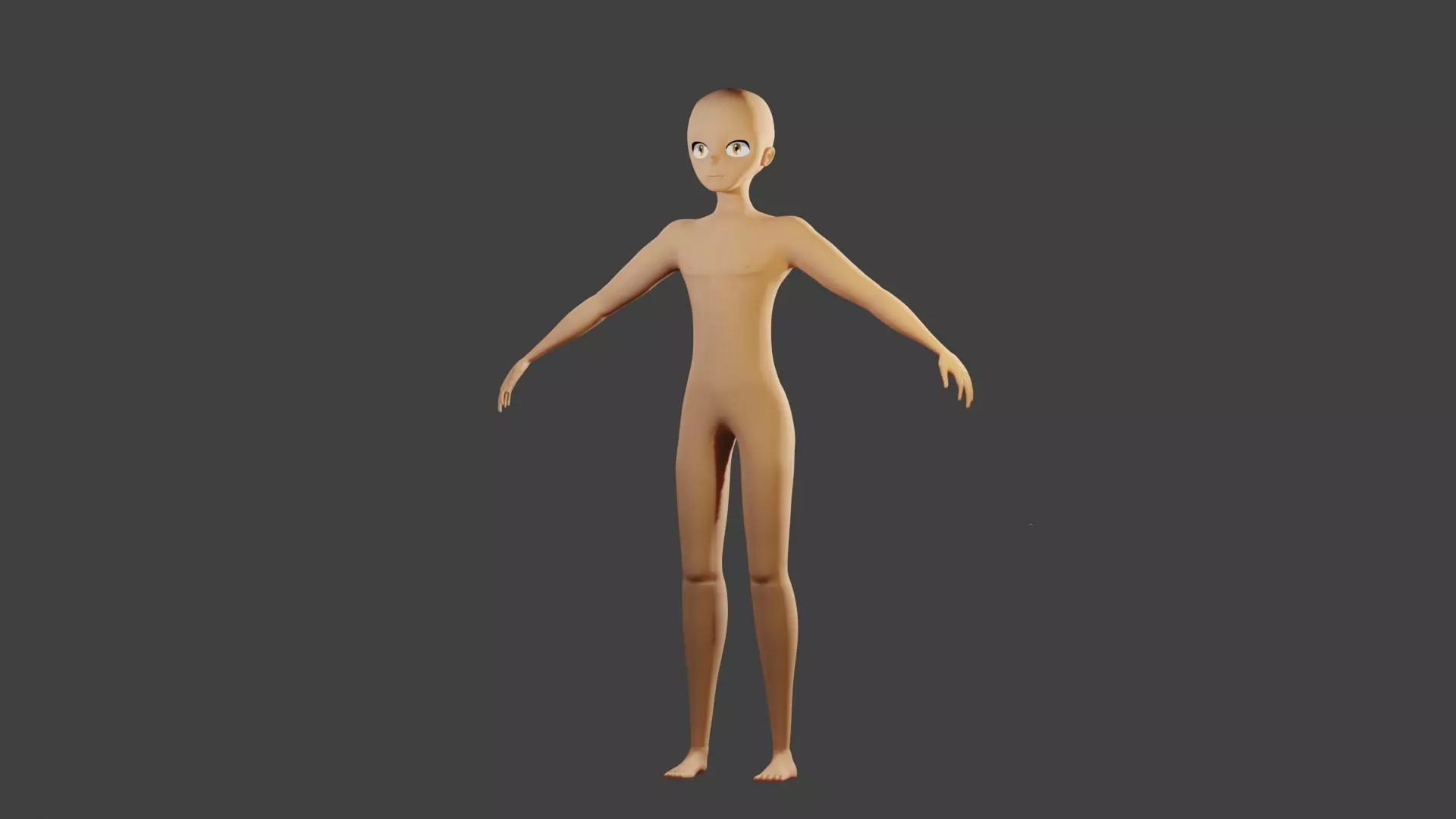 Stylized Human Base Free 3D model_0