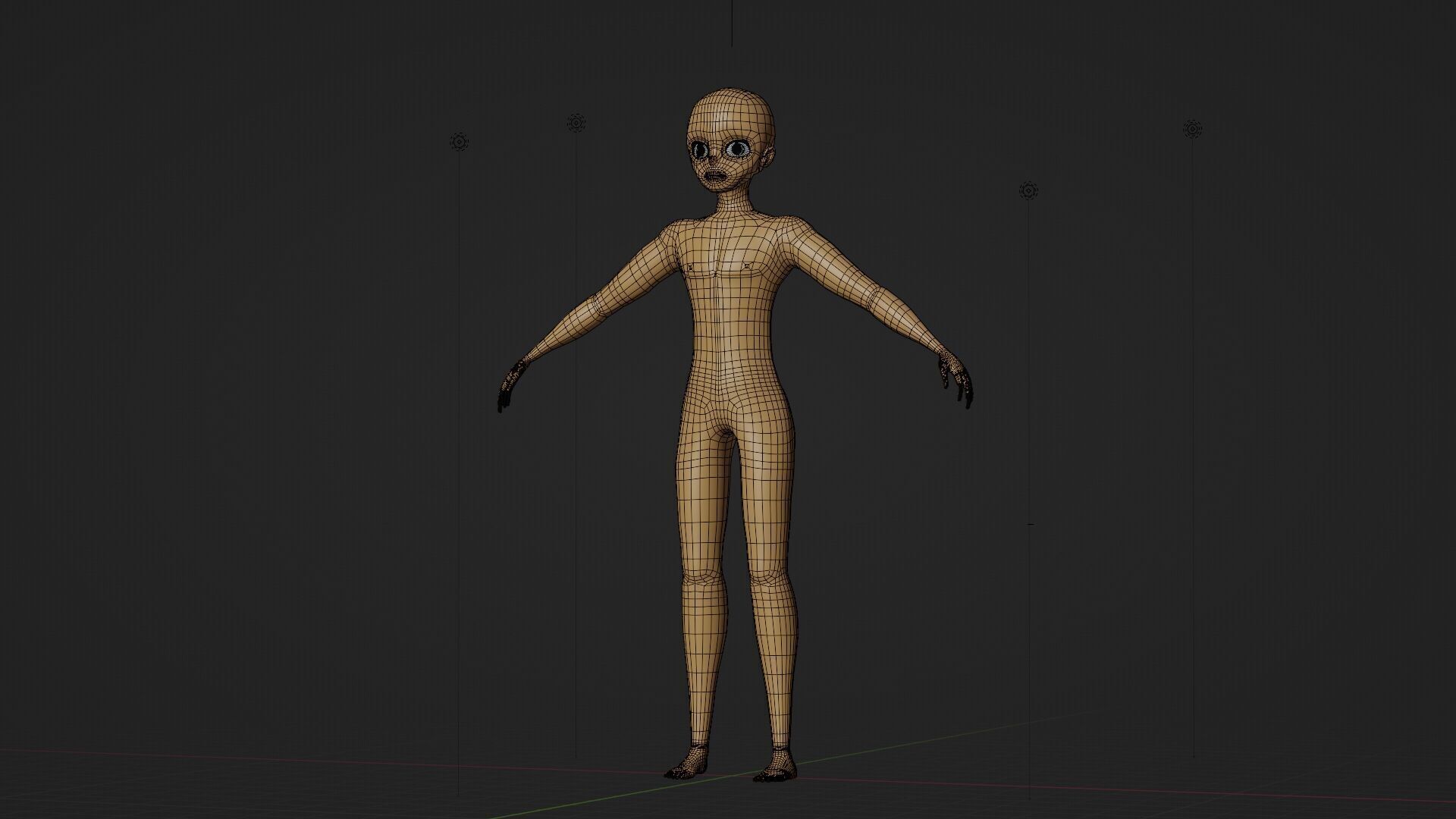 Stylized Human Base Free 3D model_1