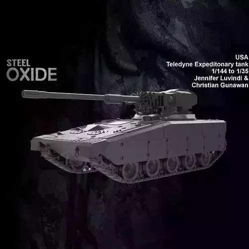 US Teledyne Expeditionary Tank AGS for 3D printing 3D print model