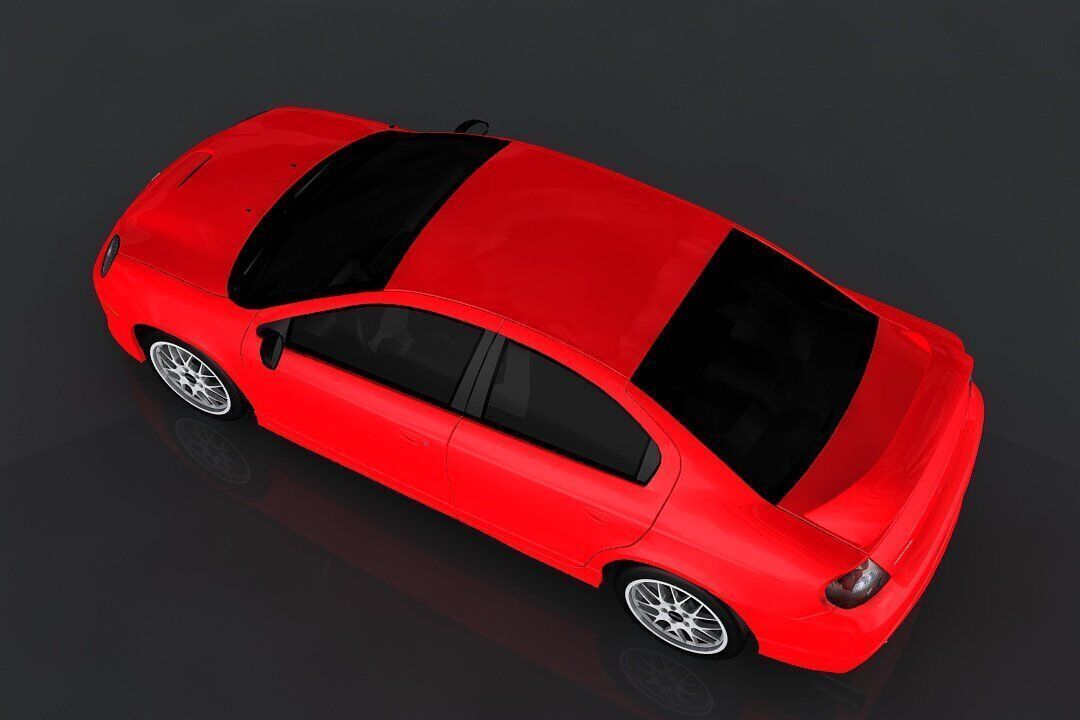 Dodge Neon SRT4 Low-poly 3D model_6