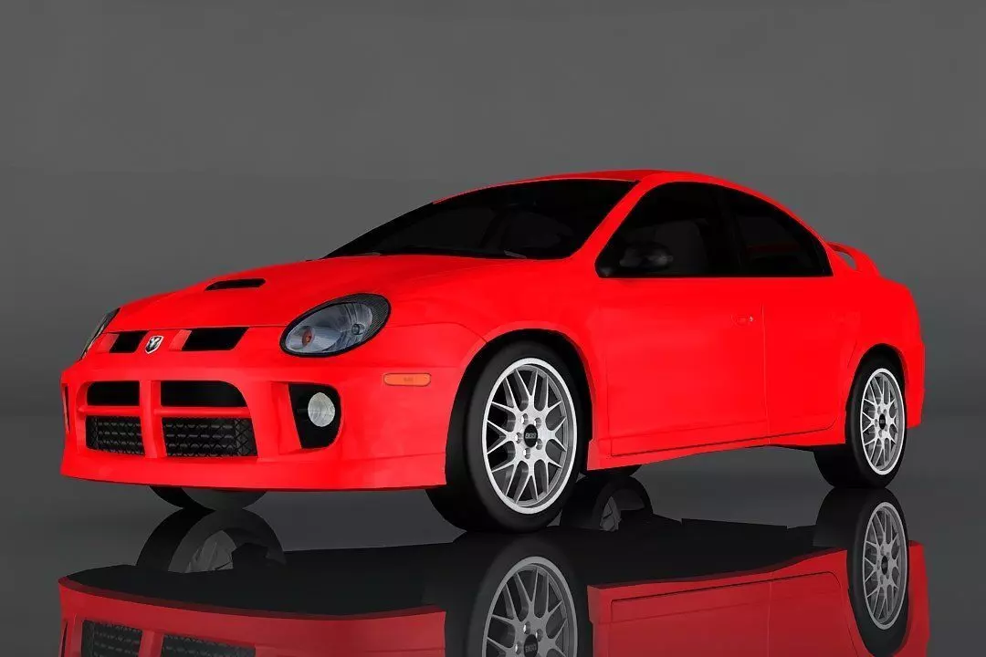 Dodge Neon SRT4 Low-poly 3D model_0