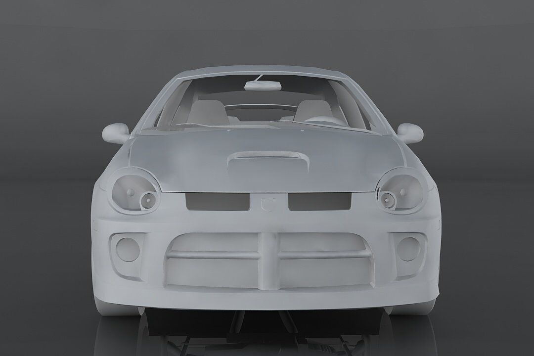 Dodge Neon SRT4 Low-poly 3D model_8