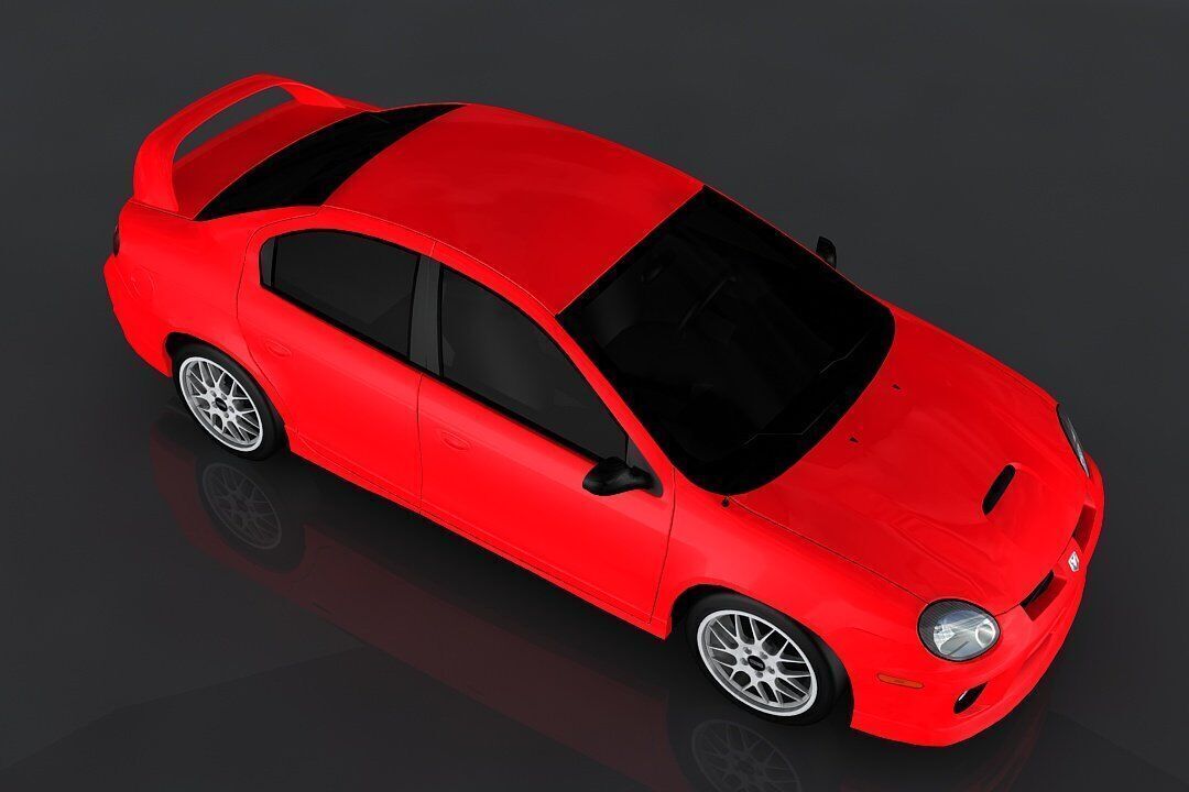 Dodge Neon SRT4 Low-poly 3D model_2