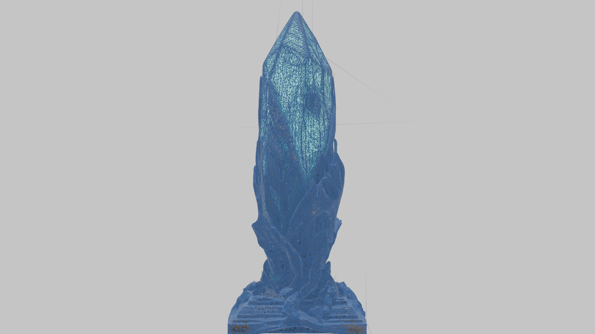 Emerald Obelisk Low-poly 3D model_10
