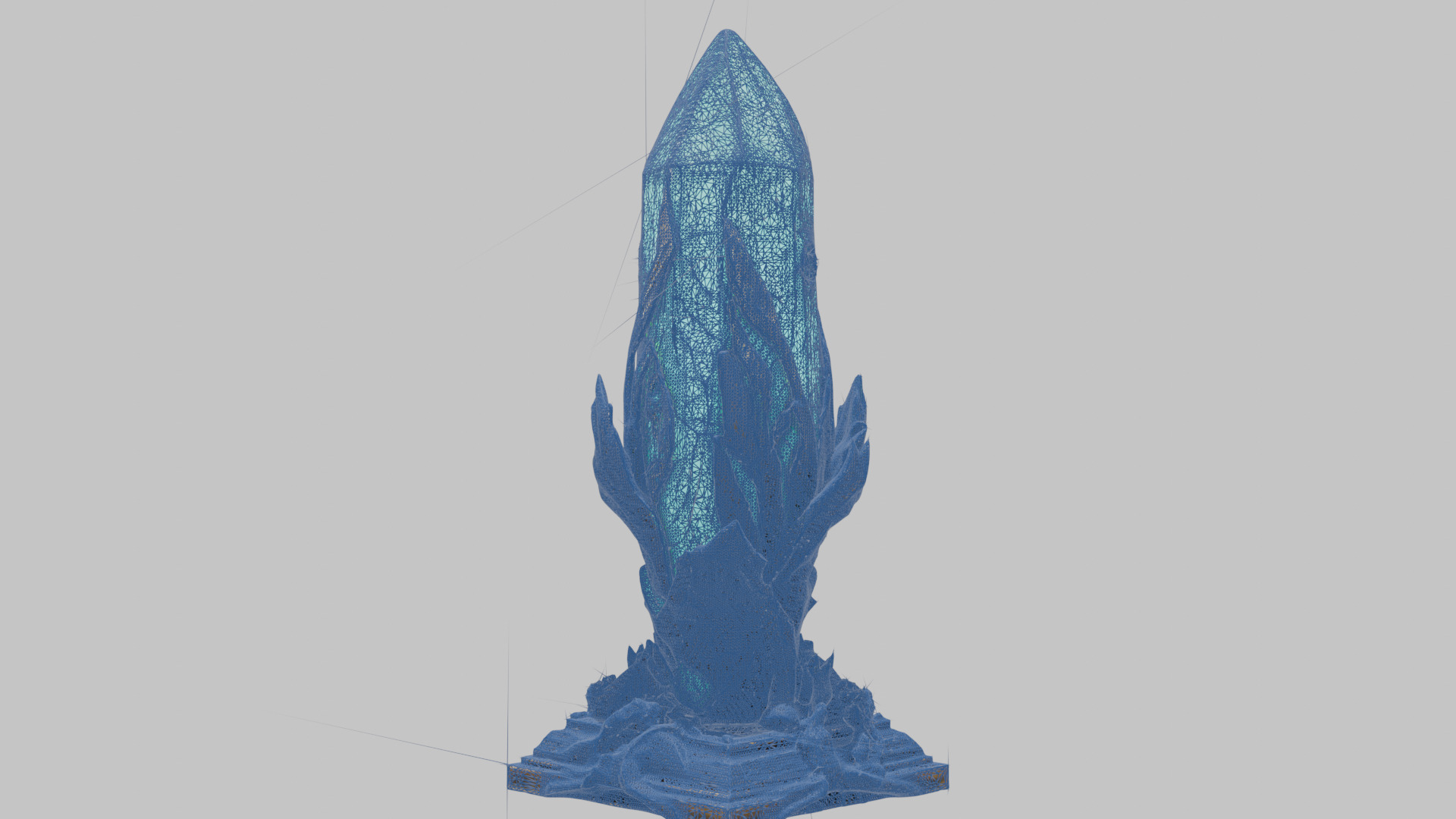 Emerald Obelisk Low-poly 3D model_15