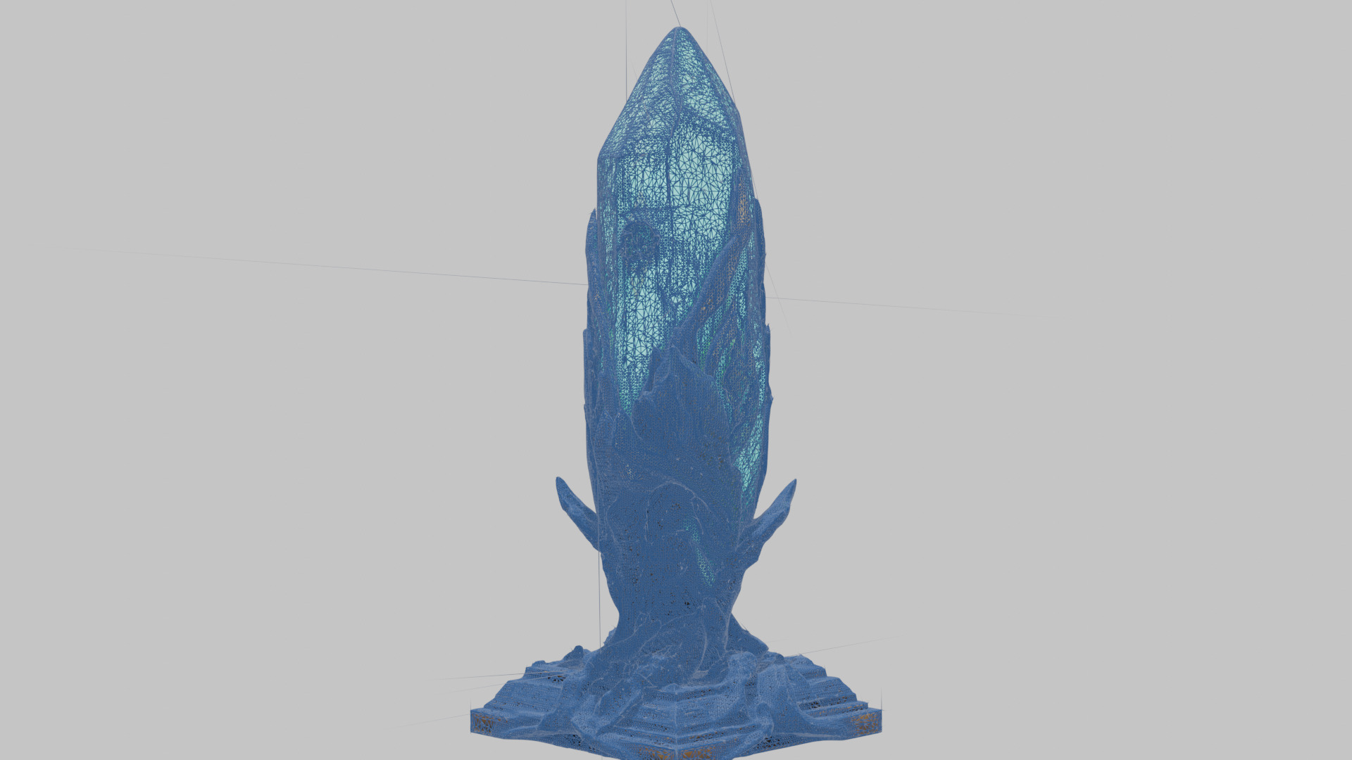 Emerald Obelisk Low-poly 3D model_13