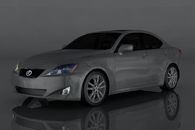 Lexus IS350 Low-poly 3D model